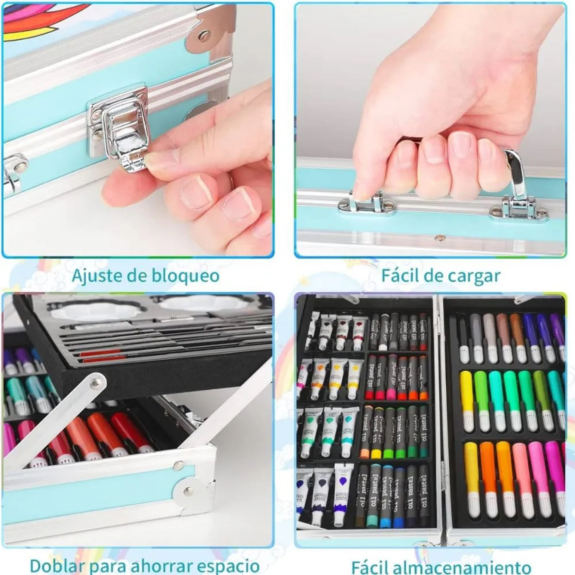 Miniatura 3 de Maletin Kit De Arte Pintura X 145 Piezas